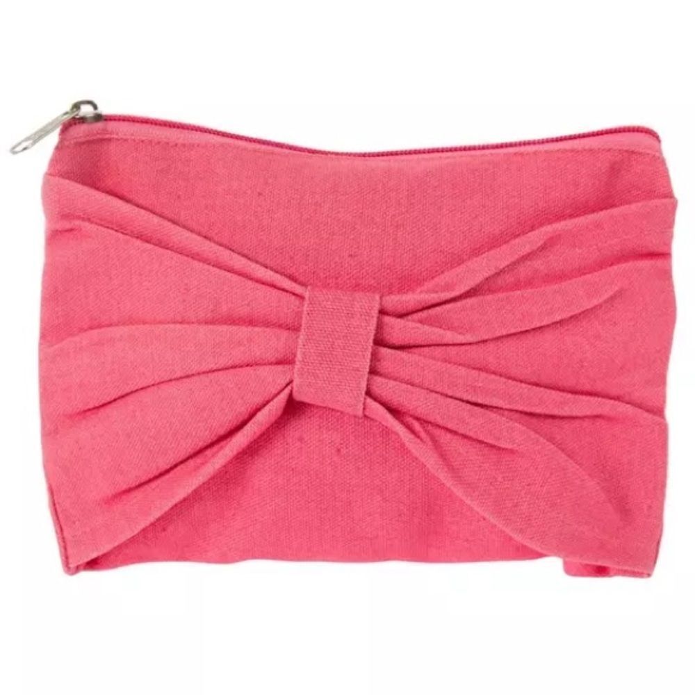 New Chic Pink Bow Makeup Holder NWT
